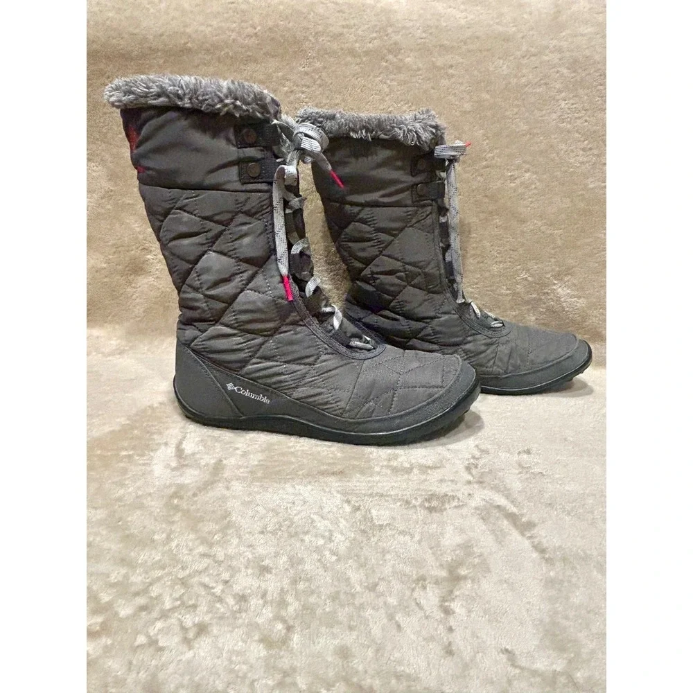 Columbia Womens 8.5 Women's Minx Mid II Omni-Heat Boot Insulated Waterproof Gray